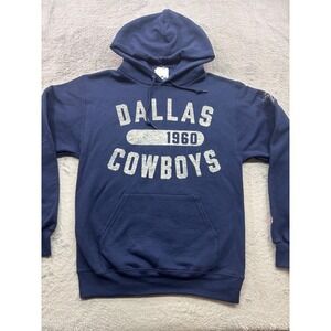Champion Dallas Cowboys NFL Hoodie Navy Blue 1960 Graphic Mens Small NWT